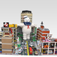 Image for article titled Gigantic Lego Stay Puft Marshmallow Man faces the Ghostbusters in NYC